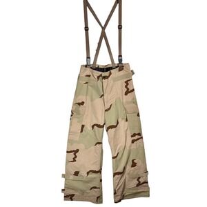 USGI Military Desert Camo Chemical Protective Cargo Pants NFR S Short Suspenders